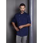 Karlowsky NAVY GUSTAV kevertszálas 95C-on mosható rövidujjú férfi séf kabát - munkaruha