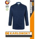 Karlowsky NAVY NOAH lélegző 95C-on mosható hosszúujjú férfi séf kabát - munkaruha