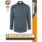 Karlowsky ANTHRACITE NEW-IDENTITY lélegző 95C-on mosható hosszúujjú férfi séf ing - munkaruha