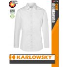 Karlowsky WHITE MODERN-EDGE lélegző 95C-on mosható hosszúujjú férfi séf ing - munkaruha