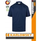Karlowsky NAVY MODERN-LOOK lélegző 95C-on mosható rövidúujjú férfi séf kabát - munkaruha