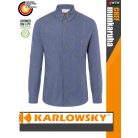 Karlowsky VINTAGEBLUE JEANS-STYLE lélegző farmer anyagú hosszúujjú férfi séfing - munkaruha