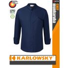 Karlowsky NAVY MODERN-TOUCH lélegző 95C-on mosható hosszúujjú férfi séf kabát - munkaruha