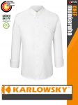   Karlowsky WHITE MODERN-TOUCH lélegző 95C-on mosható hosszúujjú férfi séf kabát - munkaruha
