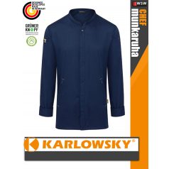   Karlowsky STEEL GREEN-GENERATION lélegző újrahasznosított anyagú hosszúujjú férfi séf ing - munkaruha