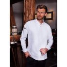 Karlowsky WHITE GREEN-GENERATION lélegző újrahasznosított anyagú hosszúujjú férfi séf ing - munkaruha