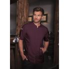 Karlowsky AUBERGINE GREEN-GENERATION lélegző újrahasznosított anyagú rövidujjú férfi séf ing - munkaruha