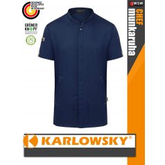   Karlowsky STEEL GREEN-GENERATION lélegző újrahasznosított anyagú rövidujjú férfi séf ing - munkaruha