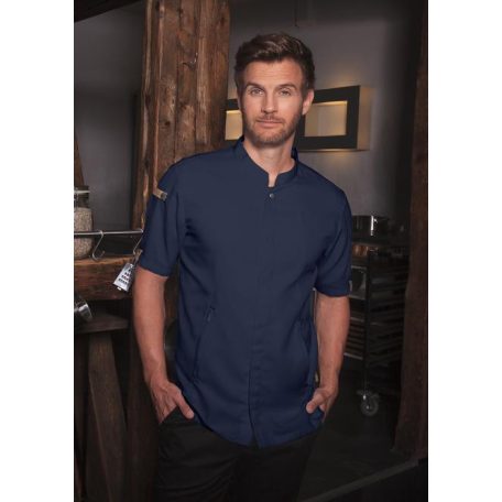 Karlowsky STEEL GREEN-GENERATION lélegző újrahasznosított anyagú rövidujjú férfi séf ing - munkaruha