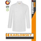 Karlowsky WHITE THOMAS kevertszálas 95C-on mosható hosszúujjú férfi séf kabát - munkaruha