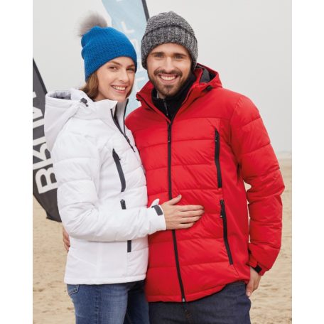 James & Nicholson HYBRID RED női technikai bélelt kabát - munkaruha