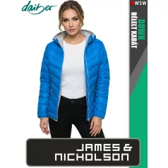   James & Nicholson DOWN BLUE női technikai bélelt kabát - munkaruha