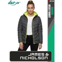   James & Nicholson DOWN CARBON női technikai bélelt kabát - munkaruha