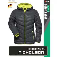   James & Nicholson DOWN CARBON női technikai bélelt kabát - munkaruha