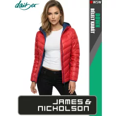  James & Nicholson DOWN RED női technikai bélelt kabát - munkaruha