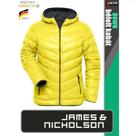 James & Nicholson DOWN YELLOW női technikai bélelt kabát - munkaruha