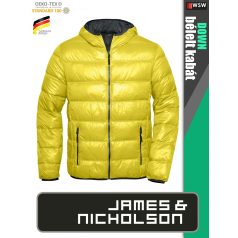   James & Nicholson DOWN YELLOW férfi technikai bélelt kabát - munkaruha