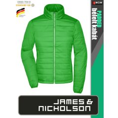   James & Nicholson PADDED GREEN női technikai bélelt kabát - munkaruha