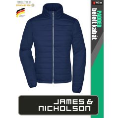   James & Nicholson PADDED NAVY női technikai bélelt kabát - munkaruha