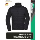 James & Nicholson PADDED BLACK férfi technikai bélelt kabát - munkaruha