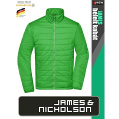   James & Nicholson PADDED GREEN férfi technikai bélelt kabát - munkaruha