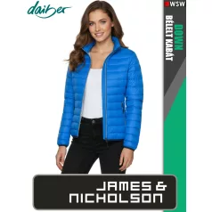   James & Nicholson DOWN BLUE női technikai bélelt kabát - munkaruha