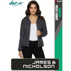   James & Nicholson DOWN GRAPHITE férfi technikai bélelt kabát - munkaruha