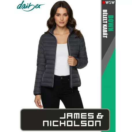 James & Nicholson DOWN GRAPHITE férfi technikai bélelt kabát - munkaruha