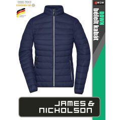   James & Nicholson DOWN NAVY női technikai bélelt kabát - munkaruha