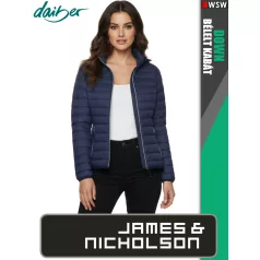   James & Nicholson DOWN NAVY női technikai bélelt kabát - munkaruha