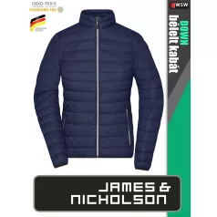   James & Nicholson DOWN NAVY női technikai bélelt kabát - munkaruha