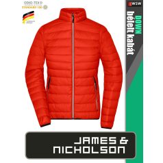   James & Nicholson DOWN ORANGE női technikai bélelt kabát - munkaruha