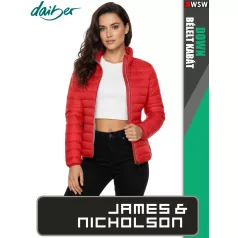   James & Nicholson DOWN RED női technikai bélelt kabát - munkaruha