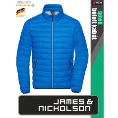   James & Nicholson DOWN BLUE férfi technikai bélelt kabát - munkaruha