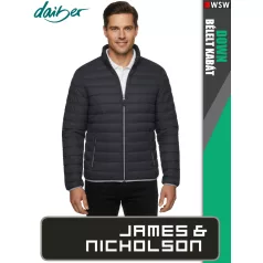   James & Nicholson DOWN GRAPHITE férfi technikai bélelt kabát - munkaruha