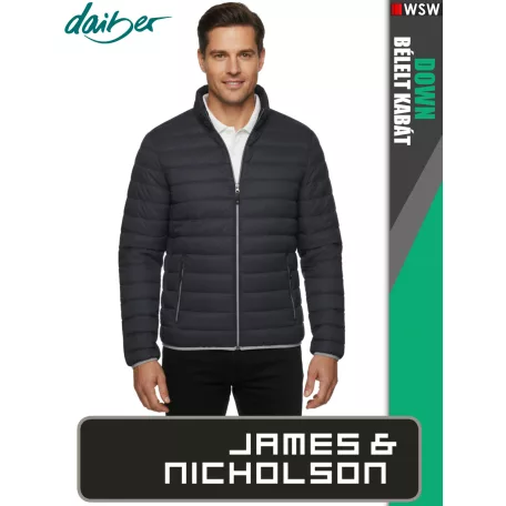 James & Nicholson DOWN GRAPHITE férfi technikai bélelt kabát - munkaruha