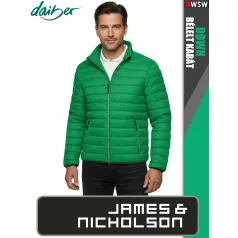   James & Nicholson DOWN GREEN férfi technikai bélelt kabát - munkaruha
