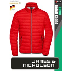   James & Nicholson DOWN RED férfi technikai bélelt kabát - munkaruha