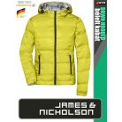 James & Nicholson DOWN THERMIC YELLOW női technikai bélelt kapucnis kabát - munkaruha