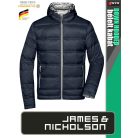 James & Nicholson DOWN THERMIC NAVY férfi technikai bélelt kapucnis kabát - munkaruha