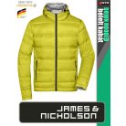 James & Nicholson DOWN THERMIC YELLOW férfi technikai bélelt kapucnis kabát - munkaruha