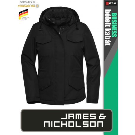 James & Nicholson BUSINESS BLACK női technikai bélelt kabát - munkaruha