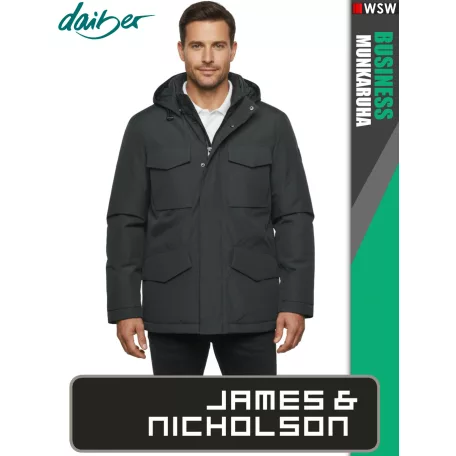 James & Nicholson BUSINESS GRAPHITE férfi technikai bélelt kabát - munkaruha
