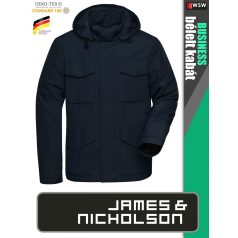   James & Nicholson BUSINESS NAVY férfi technikai bélelt kabát - munkaruha