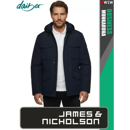 James & Nicholson BUSINESS NAVY férfi technikai bélelt kabát - munkaruha