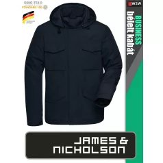   James & Nicholson BUSINESS NAVY férfi technikai bélelt kabát - munkaruha