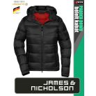 James & Nicholson PADDED DOWN BLACK női technikai bélelt kabát - munkaruha