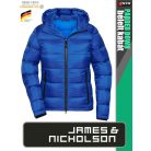 James & Nicholson PADDED DOWN BLUE női technikai bélelt kabát - munkaruha