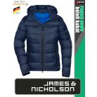 James & Nicholson PADDED DOWN NAVY női technikai bélelt kabát - munkaruha