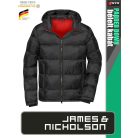 James & Nicholson PADDED DOWN BLACK férfi technikai bélelt kabát - munkaruha